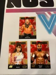 2021 Upper Deck AEW Main Features Lot (3) Jericho Scorpio Sky RIHO NICE