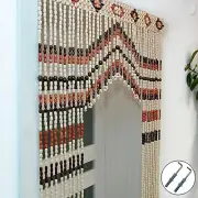 Wooden Beads Doorway Curtain, Beads Curtains, Home design, String Curtain, Boho