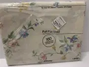 VTG NIP JC Penney FULL Double Flat Sheet Early Spring Floral design 81x96”