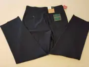 Mens New Dockers Dress Pants 36x32 Black Slack Chino Khaki Trouser