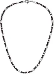 [COAI] Colourful Pearl Necklace for Men Surfer Necklace Made of Turquoise Beads and Coconut Shells