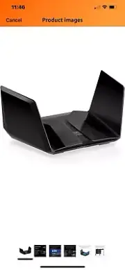Netgear Nighthawk RAXE500 AXE11000 Tri-Band WiFi 6E Router Black , Open Box