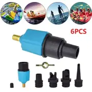 Sup Pump Adapter 4 Nozzles Inflatable Boat Air Valve Tire Paddle Board Adaptor