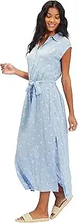 [BILLABONG] Women's Lovely Ways Button Front Midi Dress