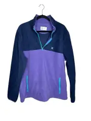 Hurley Sweater Mens Size XL Pullover Color Block Fleece Top Nirvana Quarter Zip