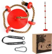 Climbing Rope Swings for Trees, Kids Disc Swing Seat Set, Kids Outdoor Playgrou
