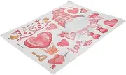 GREENADSCAPE Festival Wall Stickers Set of Christmas Themed Window Decals Removable Self-Adhesive Delicate Patterns Home Accessories