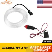 Ice Blue Car LED 2M EL Wire Cold Line Light Neon Lamp Interior Atmosphere Strip (for: Daihatsu)