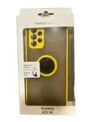 Samsung Galaxy A72 5G Case Heavy Dury Armor Protection Phone Case , Yellow/Clear