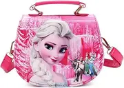 Babioms Children's Handbag, Anna and Elsa Shoulder Bag for Girls for Going Out or Travel, Frozen Children's Shoulder Bag (18 x 15 x 7 cm)