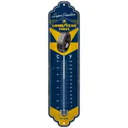 Goodyear Super Cushion Thermometer Man Cave Tin Sign Temperature Gauge