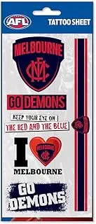 Melbourne Demons Tattoo Sheet