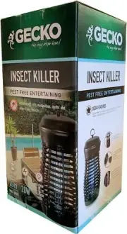 Gecko BZ20 Outdoor Bug Zapper - Mosquito Zapper - 1100V Electric Grid - 20W Lamp