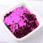 QQ 200Pcs/Bag 14mm 20mm White 3D Five Petals Flowers Sequins Paillettes Sewing Wedding Craft, Women Garments DIY Accessories Z715 (Color : Fuchsia, Size : 20mm 96pcs)