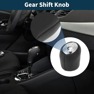 6 Speed Manual Gear Shift Knob for Renault Clio 2005-2014 Plastic Faux Leather