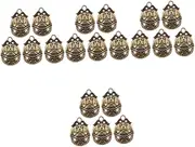 4sets Pet Bell Of The Lid Vintage Bells Locket Dog Bell Dog Collars for Small Dogs Dog Doorbell Dog Buttons Gate Craft Bells Dog Collar Bells Crafted Cat Collar Bells Golden 5pcs*4 Sosoport