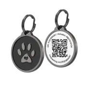 Pet Dwelling Premium QR Code Pet Tag: Instant Online Profile Access & Scan Alert