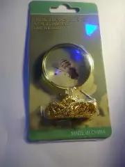 1-5X Magnifier Reading Magnifying Glass Lens Pendant Necklace-36'' gold color#4