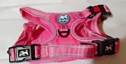 PoyPet No Pull Dog Adjustable Harness Pink Neck Girth: 14-20” Chest 16-28" MED