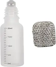 SAFIGLE Glass Roller Ball Bottles Clear Vials for Essential Oils Portable Empty Containers with Measurement Scale for Travel Skincare and Business Use