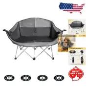 Folding Outdoor Chair for Two Adults with Carry Bag - Perfect for Camping