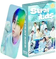 haianallo 60 pcs Laser Card STRAYKIDS Merch Stray Kids photocards Flash Card LOMO Cards