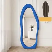 1.7m Standing Maiden Mirror Full Length Aesthetic Full Size Floor Mirror Bedroom Creative Modern Deco Blue