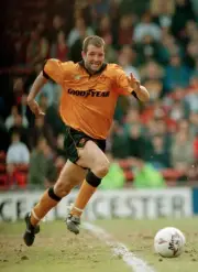 Steve Bull of Wolverhampton Wanderers at the FA Cup Quarter Final - Old Photo 1
