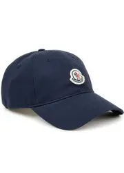 Moncler Logo Cotton-twill cap - Navy One Size