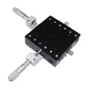 XY Axis Cross Guide Micrometer Sliding Table Linear Stage Platform 90*90 Bearing