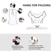 4Pcs Beard Apron Waterproof Beard Bib with 2 Suction Cups Effortless to GomTb