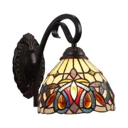 CHLOE Lighting SERENITY Victorian Tiffany style Dark Bronze 1 Light Wall Sconce