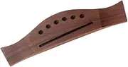 Mikinona 6 Strings String Acoustic Guitar Bridge Replacement Fishtail Shaped Rosewood Saddle Fits Folk Guitar Easy Mounting Vintage Style for Enhanced Sound Quality