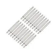 Spring Bar Pins 15mmx1.5mm Double Fringe Stainless Steel Watch Band Pins 20Pcs