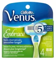 Gillette Venus Women's Razor Blades Refill Embrace Smooth Green 4ct Pack of 6