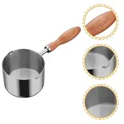 Omelet Pan Baby Small Pot for Boiling Sauce with Wood Hand Butter Melting