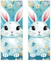 Hand Towels for Bathroom,Gym Towels for Working Out,Sports Towel,Floral Egg Easter Bunnies Chicks,2-Pc