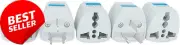 5x Universal Travel Adapter Plug EU/US/UK to AU Converter for Australia/NZ/China