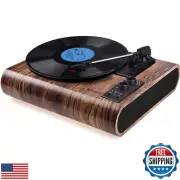 VOKSUN Record Player,Built-in Dual Channel Stereo Speakers with New Upgraded