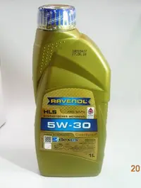 在飛比找Yahoo!奇摩拍賣優惠-《含發票》德國漢諾威 RAVENOL HLS 5W-30 T