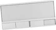 GANAZONO Workstation Sign Labels Name Tag for Desk Name Plate Frame Office Nameplate Holder Desk Name Plate Signs for Seating Table Name Tags Business Desk Sign Aluminum Alloy Silver