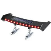 Solar Energy Mini LED Car Tail Light Rear Wing Spoiler Trunk Decor Smart Sensor (for: Smart)