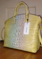 BRAHMIN Large Duxbury Satche Daybreak Ombre Melbourne Genuine Leather Bag (NWT)