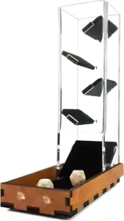 Tall Velvet Lined Dice Tower - Softer Sound - Color Options (Tower W/ Gunstock T