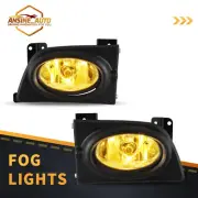 Black Yellow Fog Lights for 2006-2008 Honda Civic 4 Door Sedan Projectors Lamps (for: Honda)