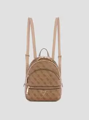 GUESS Beige Logo Manhattan Backpack