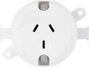 10 Pack - Single Power Light Plug Base 10A Amp Surface Socket Outlet Australian SAA Approval