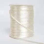 Satin Nylon Cord String for Jewelry Making Bracelet Necklaces Beading Thread Rattail Macrame Kumihimo Chinese Knot Craft