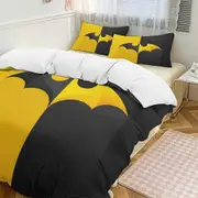 v1965 Bed Sheets Bedding Batman 3-Piece Bedding Set Soft Warm And Comfortable Bed Set with 1 Duvet Cover And 2 Pillowcases Bed Sheets yuq1965