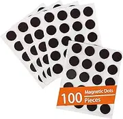 Round Magnets with Adhesive Backing - 100 PCs Flexible Self Adhesive Magnets for Crafts - Small Sticky Magnetic Dots, Circles Magnets for Crafts,Office,DIY Projects